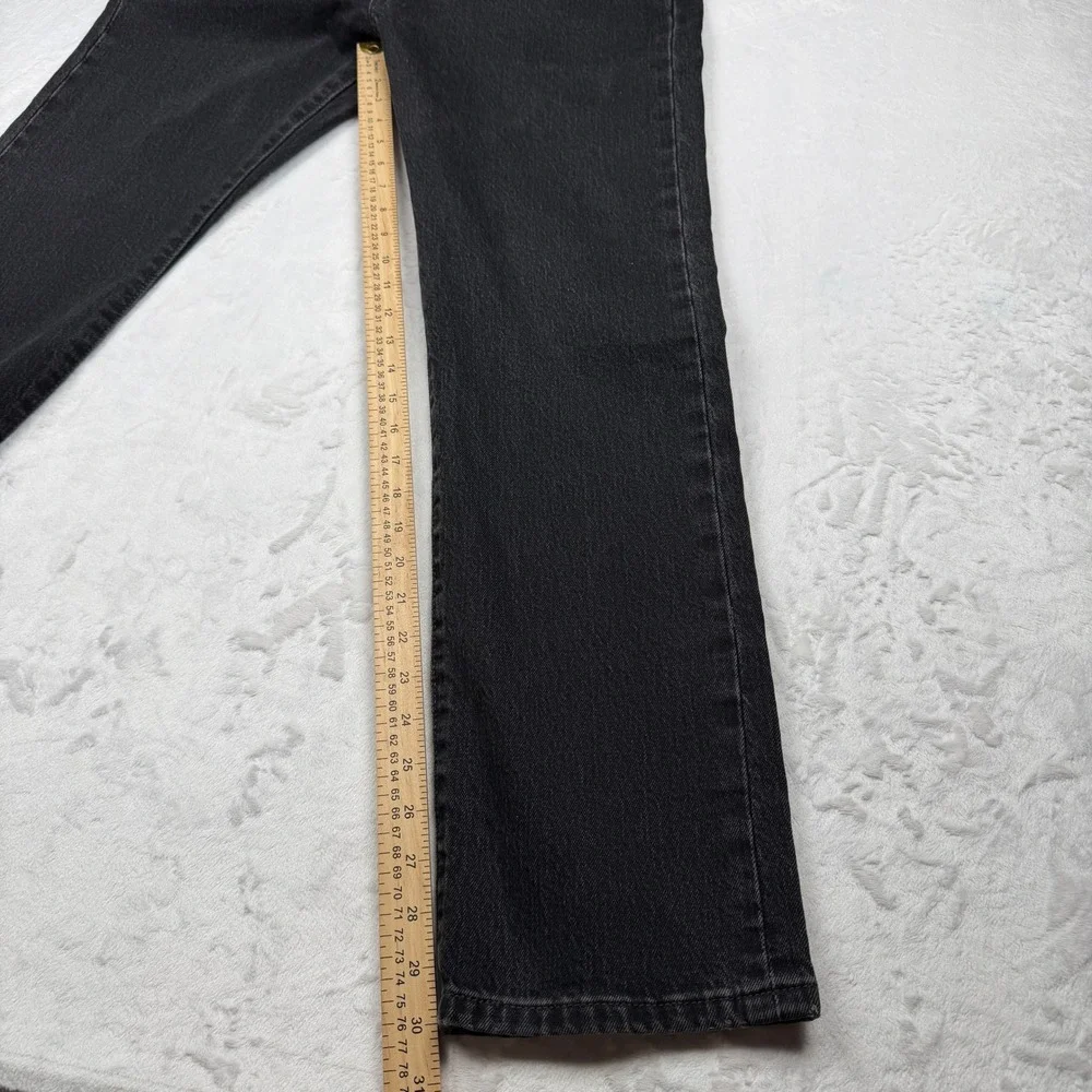 Levi's 501 Original Studded Jeans Black Y2K Alt Punk Grunge Straight Leg W31 L30